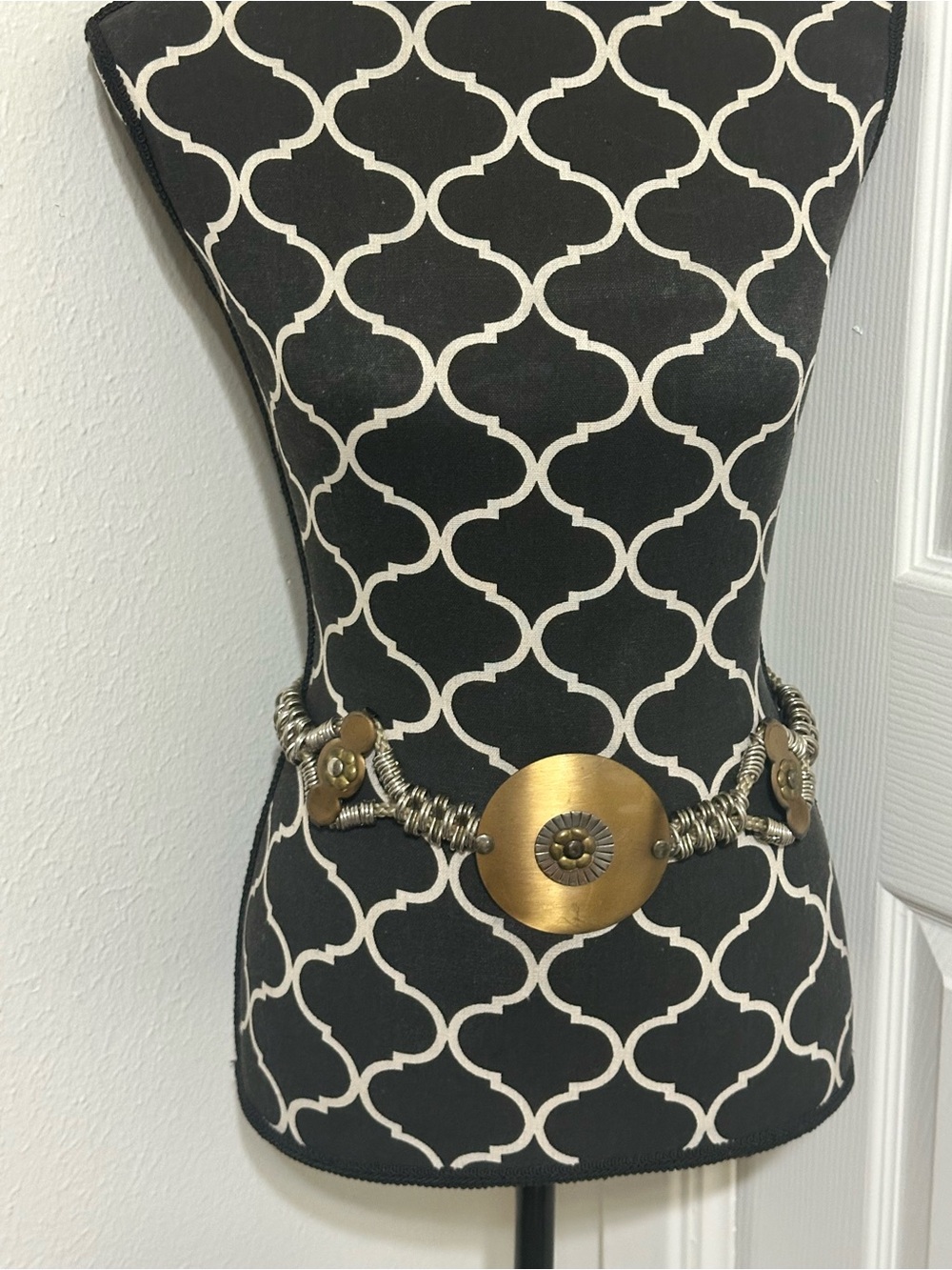 Vintage 1980s rope metal belt women’s adjustable - Picture 6 of 6